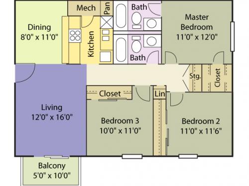 The Creek at Forest Hills Wilmington Floor Plan Layout