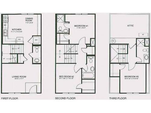 Method Townhomes Raleigh Floor Plan Layout