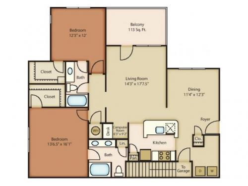 The Lodge at Crossroads cary Floor Plan Layout