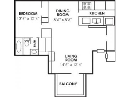 Park Forest Apartments Greensboro Floor Plan Layout