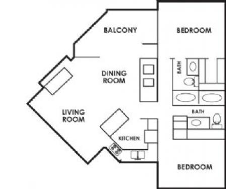Park Forest Apartments Greensboro Floor Plan Layout