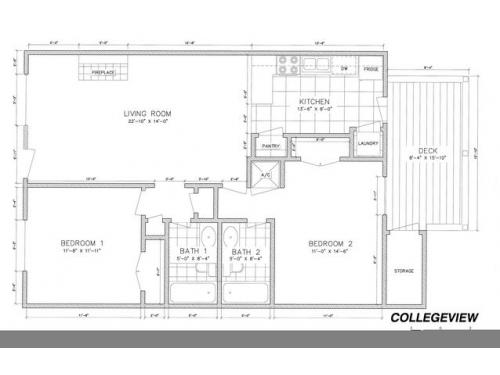 College View Apartments Raleigh Floor Plan Layout