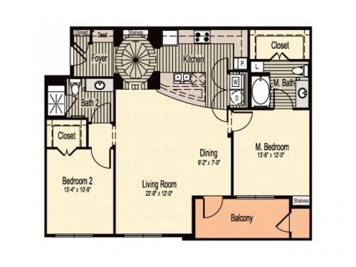 The Greens Apartments at Centennial Campus raleigh Floor Plan Layout