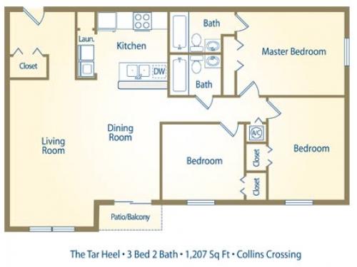 Collins Crossing Carrboro Floor Plan Layout