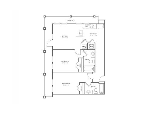 Carolina Square Chapel Hill Floor Plan Layout