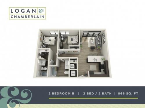 Logan and Chamberlain Raleigh Floor Plan Layout