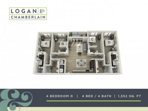 Logan and Chamberlain Raleigh Floor Plan Layout