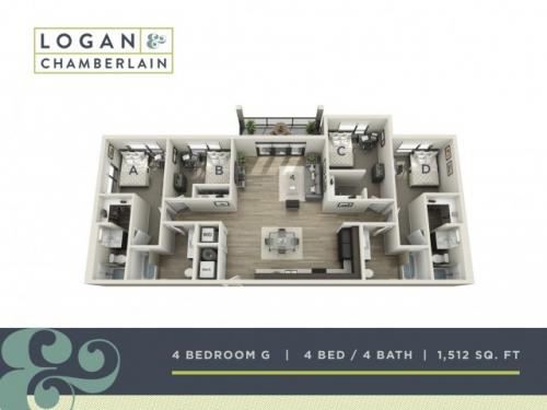 Logan and Chamberlain Raleigh Floor Plan Layout