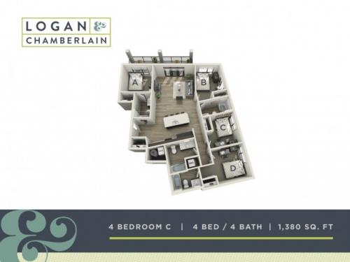 Logan and Chamberlain Raleigh Floor Plan Layout