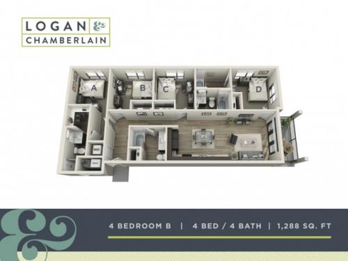 Logan and Chamberlain Raleigh Floor Plan Layout