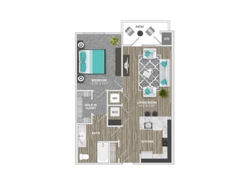 Willows at The University Charlotte Floor Plan Layout