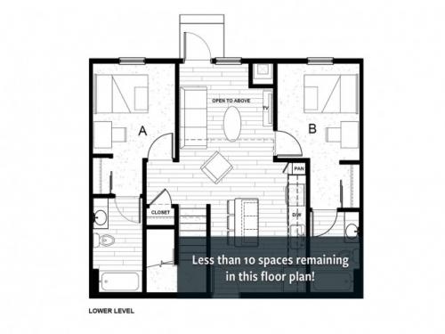 Latitude on Hillsborough Raleigh Floor Plan Layout