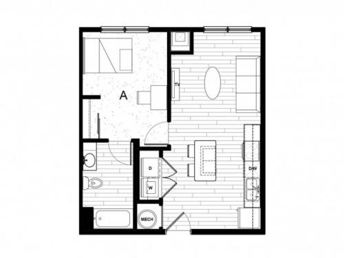 Latitude on Hillsborough Raleigh Floor Plan Layout