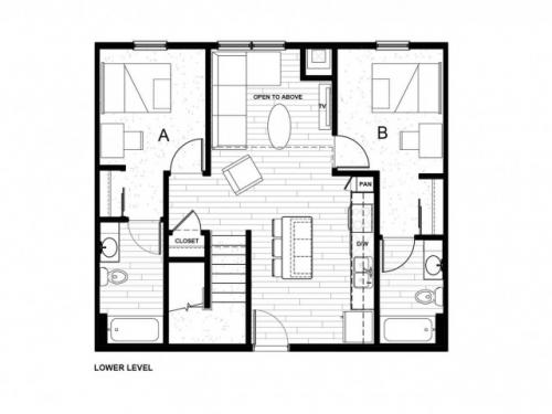 Latitude on Hillsborough Raleigh Floor Plan Layout