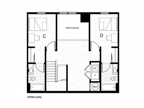 Latitude on Hillsborough Raleigh Floor Plan Layout