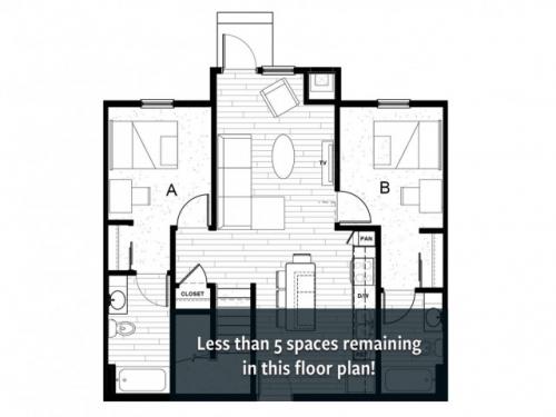 Latitude on Hillsborough Raleigh Floor Plan Layout