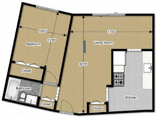 College Towers Kent Floor Plan Layout