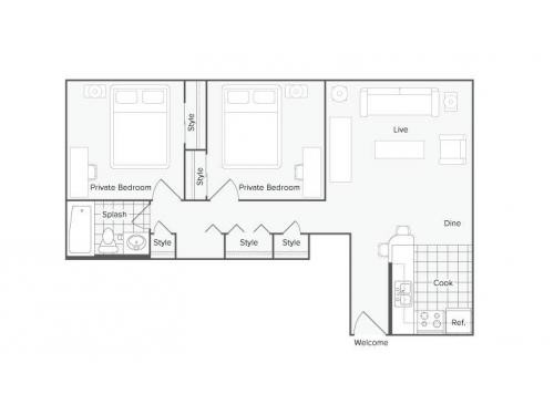 The Social Knoxville Floor Plan Layout
