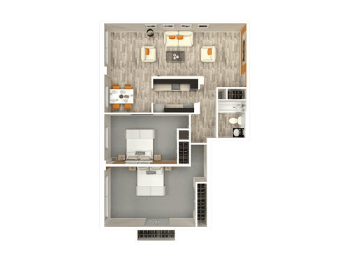 414 Flats Knoxville Floor Plan Layout