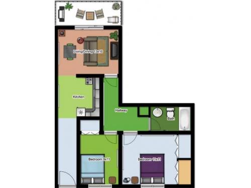 The Hive Apartments Knoxville Floor Plan Layout
