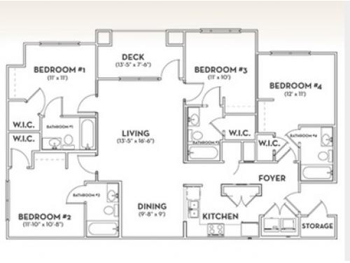 The Woodlands of Knoxville Floor Plan Layout