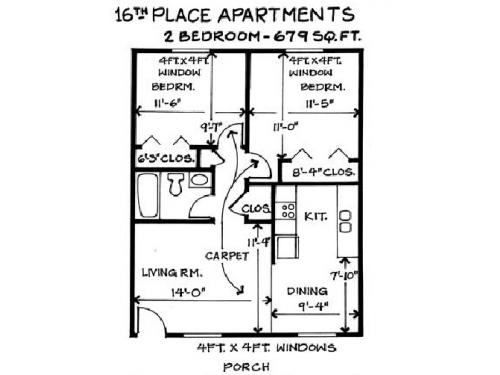 Sixteenth Place Apartments Knoxville Floor Plan Layout
