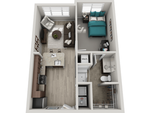 303 Flats Knoxville Floor Plan Layout