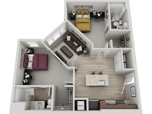 303 Flats Knoxville Floor Plan Layout