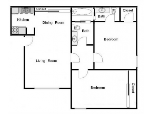 Country Place Apartments Bryan Floor Plan Layout