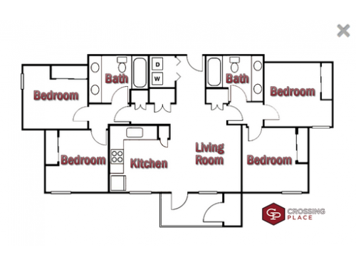 Crossing Place College Station Floor Plan Layout