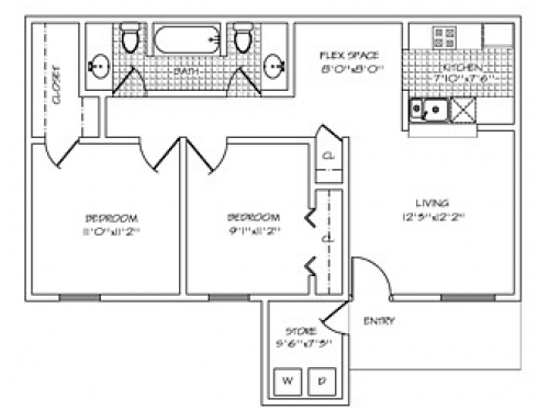 Madison Pointe College Station Floor Plan Layout