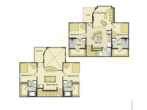 Parkway Place College Station Floor Plan Layout