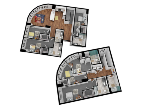 Rise at Northgate College Station Floor Plan Layout