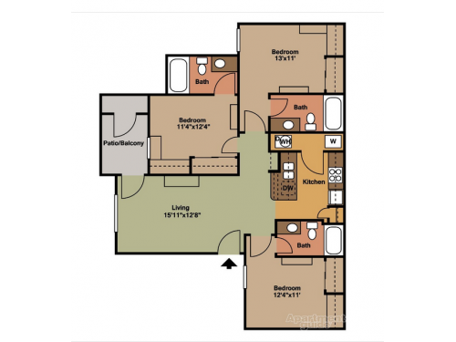 The Zone at College Station Floor Plan Layout