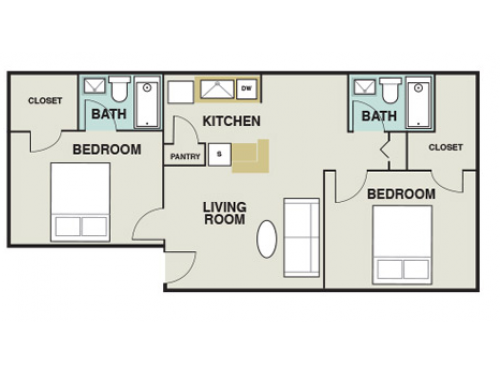 Willowick Apartments College Station Floor Plan Layout