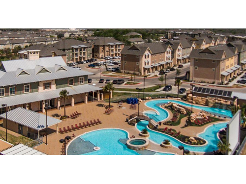 Campus Village at College Station Exterior and Clubhouse