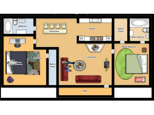 The Oasis College Station Floor Plan Layout