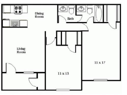 Sundance Apartments College Station Floor Plan Layout