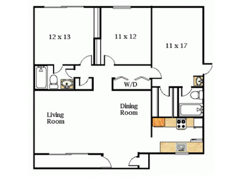 Sundance Apartments College Station Floor Plan Layout