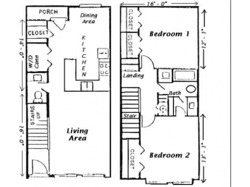 Casa Verde Townhomes College Station Floor Plan Layout