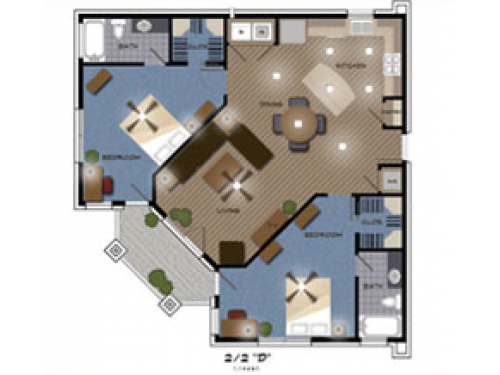 Falcon Point Condos College Station Floor Plan Layout