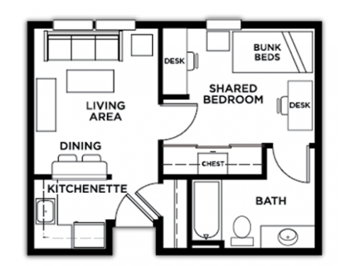 The Callaway House College Station Floor Plan Layout
