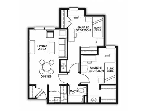 The Callaway House College Station Floor Plan Layout