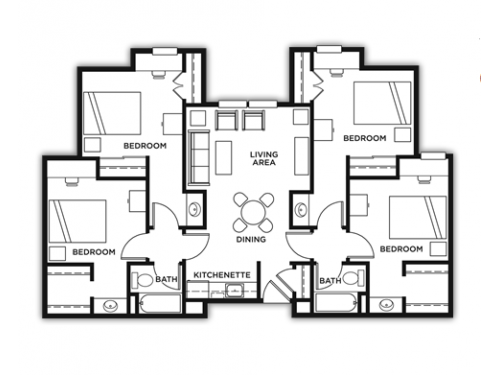 The Callaway House College Station Floor Plan Layout