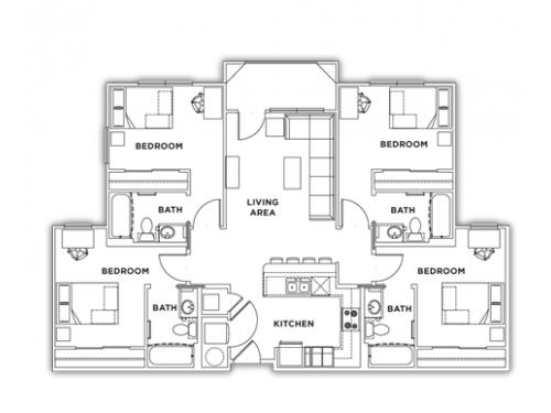 U Centre at Northgate College Station Floor Plan Layout