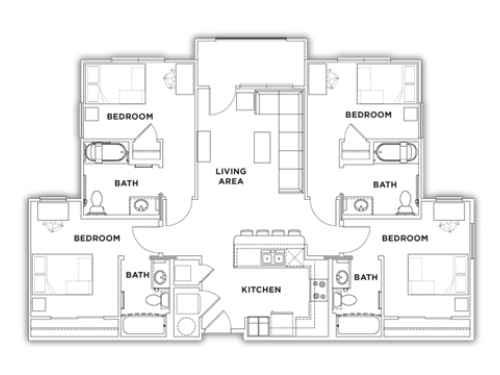 U Centre at Northgate College Station Floor Plan Layout