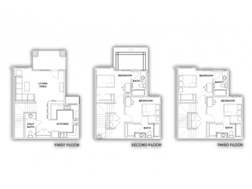 U Centre at Northgate College Station Floor Plan Layout