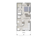 The Cottages of College Station  Floor Plan Layout