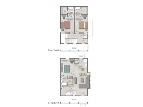 The Cottages of College Station Floor Plan Layout