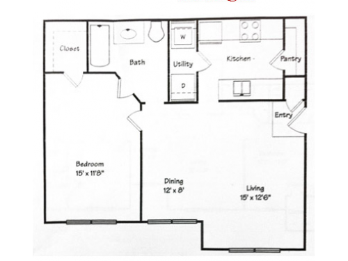 Sagewood Apartments Lubbock Floor Plan Layout